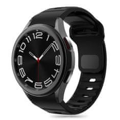 Tech-protect Silicone Line pašček za Samsung Galaxy Watch 4 / 5 / 5 Pro / 6 / 7 / FE, black