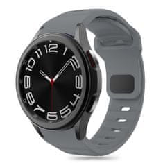 Tech-protect Silicone Line pašček za Samsung Galaxy Watch 4 / 5 / 5 Pro / 6 / 7 / FE, crayon grey