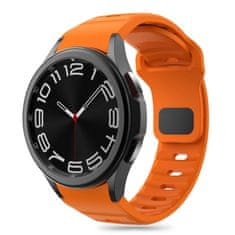 Tech-protect Silicone Line pašček za Samsung Galaxy Watch 4 / 5 / 5 Pro / 6 / 7 / FE, orange