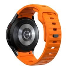 Tech-protect Silicone Line pašček za Samsung Galaxy Watch 4 / 5 / 5 Pro / 6 / 7 / FE, orange