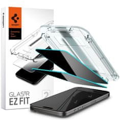 Spigen tR EZ Fit Privacy steklo za iPhone 15 Pro Max (AGL06874)