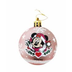 NEW Vianočná guľa Minnie Mouse Lucky 6 kosov Roza Plastika (Ø 8 cm)