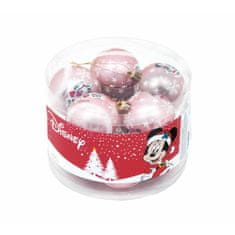 NEW Vianočná guľa Minnie Mouse Lucky 10 kosov Roza Plastika (Ø 6 cm)