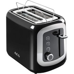 NEW Toaster Aeg AT3300 940W Črna Črna/Srebrna 940 W