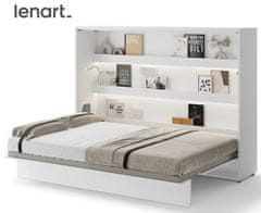 Trianova Postelja v omari Lenart - Bed Concept 04 - 140x200 cm - bela