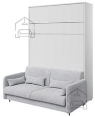 Trianova Postelja v omari Lenart - Bed Concept 04 - 140x200 cm - bela sijaj 