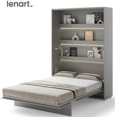 Trianova Postelja v omari Lenart - Bed Concept 01 - 140x200 cm - siva