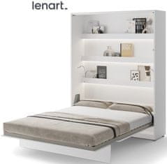 Trianova Postelja v omari Lenart - Bed Concept 12 - 160x200 cm - bela sijaj 