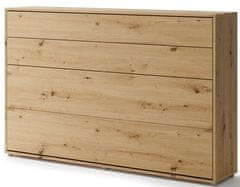 Trianova Postelja v omari Lenart - Bed Concept 05 - 120x200 cm - artisan hrast