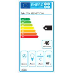 Miramarket Kuhinjska napa Teka DVN 97050 TTC BK 230W 480 m3/h 90 cm Črna