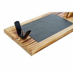 NEW Leseno Držalo za Pršut DKD Home Decor Nerjaveče jeklo Železo Bor Tabla (2 pcs) (41.5 x 18.5 x 34 cm)