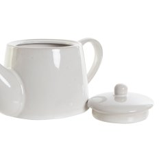 Miramarket Čajnik DKD Home Decor Porcelan Bela (22,5 x 13 x 13 cm)