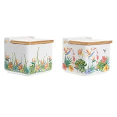 Miramarket Mešalec soli s pokrovom DKD Home Decor Tropical Bambus Dolomite (750 ml) (2 kosov)