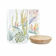 NEW Čoln DKD Home Decor Naraven Pisana Bambus Tropical Borosilikatno steklo (1 L) (2 kosov)