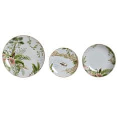 NEW Set Posode DKD Home Decor Tropical Porcelan (18 pcs)