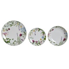 NEW Set Posode DKD Home Decor Flori Porcelan (18 pcs)