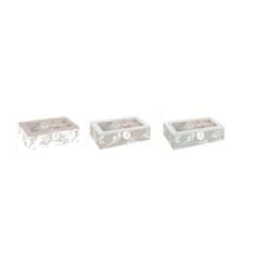 Miramarket Škatla za pijače DKD Home Decor Kristal MDF (23 x 15 x 7 cm) (3 kosov)