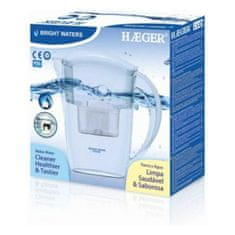 NEW Vrč s filtrom Haeger Bright Waters Bela (2,4 L)