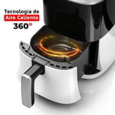 NEW Cvrtnik brez Olja Haeger Aero Fryer 2,2 L Bela 1000 W