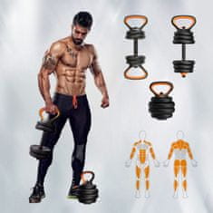 Miramarket Komplet za kettlebell in dumbbell Xiaomi 20 kg