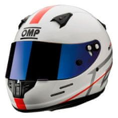 NEW Čelada OMP KJ8 EVO CMR Karting Bela L Otroci 58-59