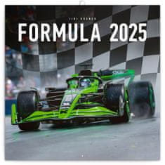 NOTIQUE Mrežast koledar Formula - Jiří Křenek 2025, 30 x 30 cm