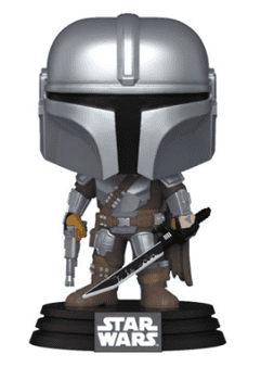   Funko POP Star Wars Mandalorian figura, Mandalorian z darksaberjem #663