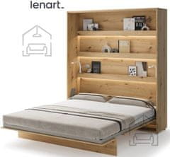 Trianova Postelja v omari Lenart - Bed Concept 13 - 180x200 cm - artisan hrast 