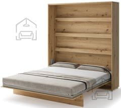 Trianova Postelja v omari Lenart - Bed Concept 13 - 180x200 cm - artisan hrast 