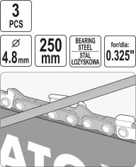 Boxman OKROGLA PILICA ZA VERIŽICO 4,8 MM 3 KOSI.