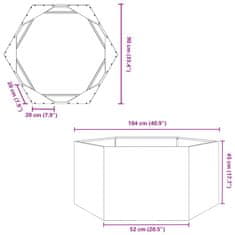 Vidaxl Vrtno korito 2 kosa antracit 104x90x45 cm jeklo