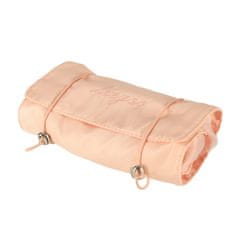 WOWO Zložljiva potovalna kozmetična torba Removable Roll-up 4v1 Large Capacity Portable Pink