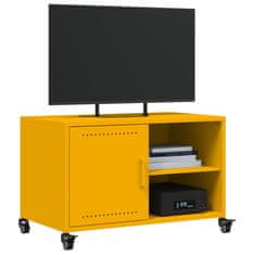 Vidaxl TV omarica gorčično rumena 68x39x43,5 cm jeklo