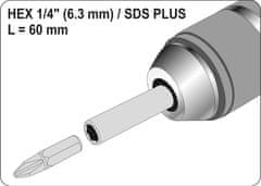 Noah SDS PLUS ADAPTER ZA BITE 1/4