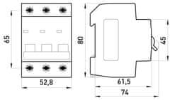 Noah NADTOKOVNI ODKLOPNIK MCB.PRO60 3P B20A 6KA