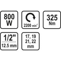 Noah ELEKTRIČNI UDARNI KLJUČ 800W 325NM + VTIČNICE