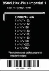 Noah 9-DELNI KOMPLET ŠESTILASTIH KLJUČEV HEX PLUS 950/9 IMPERIAL