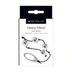 Ero Kulki- Me You Us Heavy Metal Anal Beads Silver