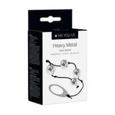 Ero Kulki- Me You Us Heavy Metal Anal Beads Silver