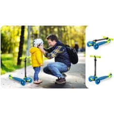 ACTIVESHOP Ricokids Loco trikolesni skuter - modra in zelena