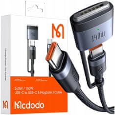 Mcdodo Mcdodo Polnilni Kabel Macbook Air Pro Usb-C Magsafe 3 140W 2M