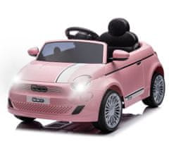 MILLY MALLY Milly Mally Baterijsko vozilo Fiat 500e Pink