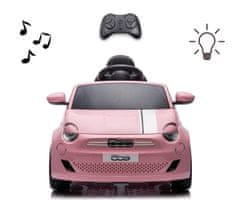 MILLY MALLY Milly Mally Baterijsko vozilo Fiat 500e Pink