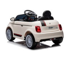 MILLY MALLY Milly Mally Baterijsko vozilo Fiat 500e White