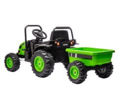 MILLY MALLY Milly Mally Traktor na baterije s prikolico Farmer Green