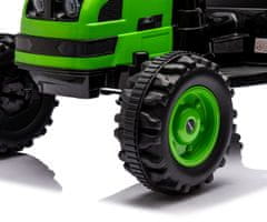 MILLY MALLY Milly Mally Traktor na baterije s prikolico Farmer Green