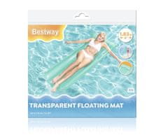 Bestway Bestway 44013 Napihljiva blazina za plažo Transparent Blue 1,83 m x 76 cm