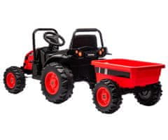 MILLY MALLY Milly Mally Traktor na baterije s prikolico Farmer Red