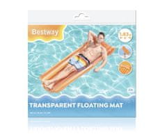 Bestway Bestway 44013 Napihljiv ležalnik za plažo Transparent Orange 1,83 m x 76 cm