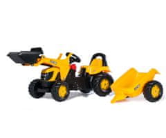 Rolly Toys Rolly Toys 023837 Rolly Kid JCB traktor z vedrom in prikolico